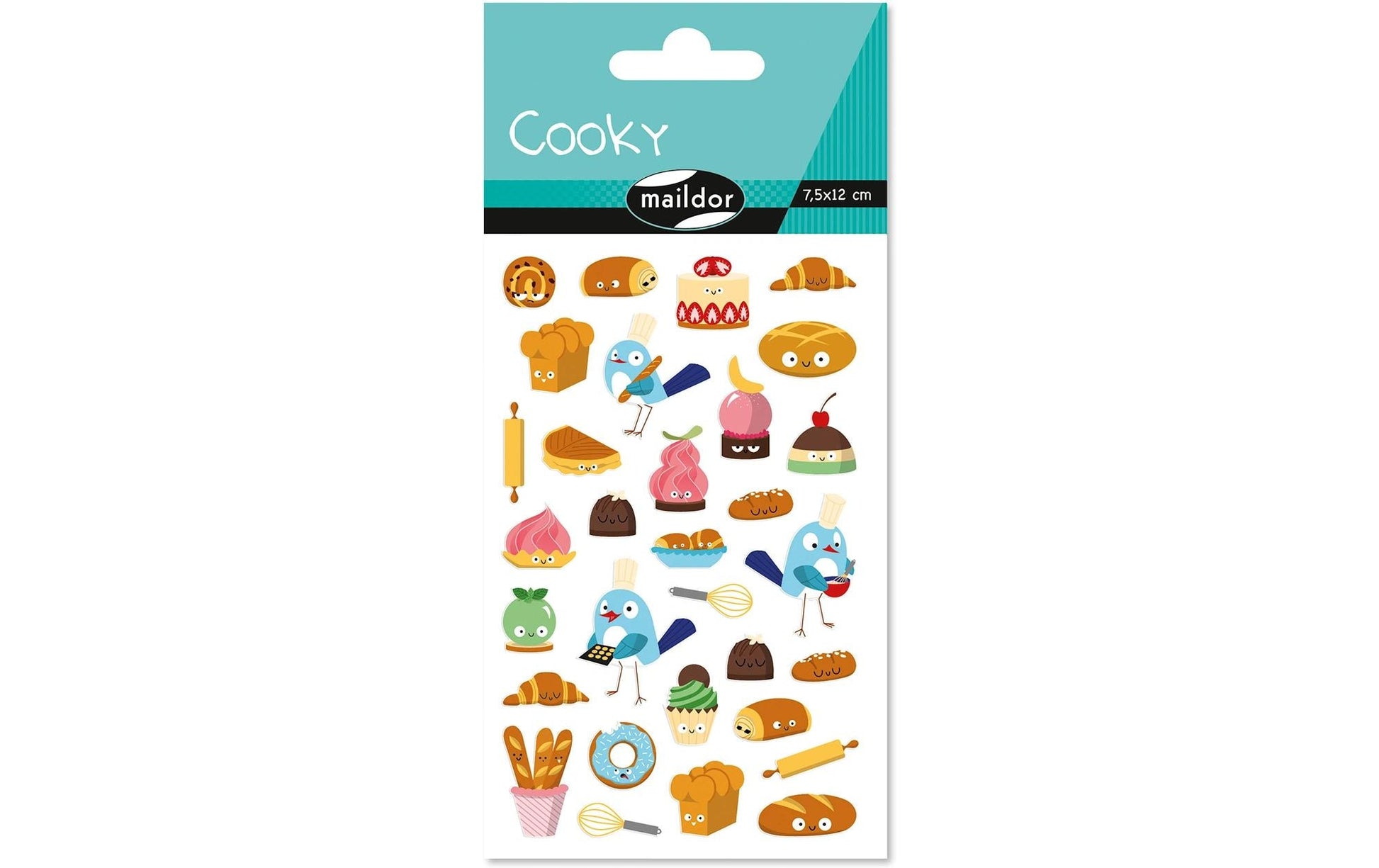 Clairefontaine Sticker Kinder – 7,5 × 12 cm, Gebäck
