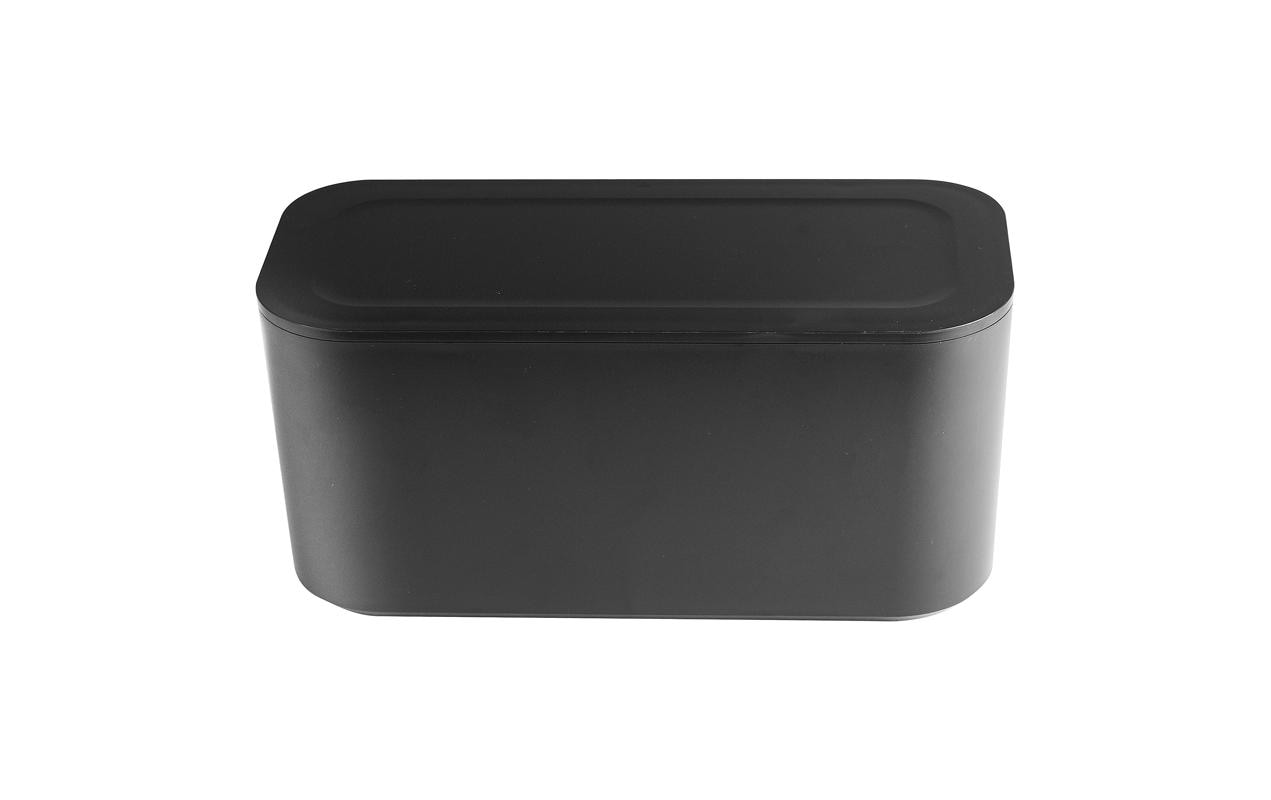 Steffen Steckdosenleiste, 5×T13, mit Schalter, Kabelgehäuse 305×140×140 mm – schwarz