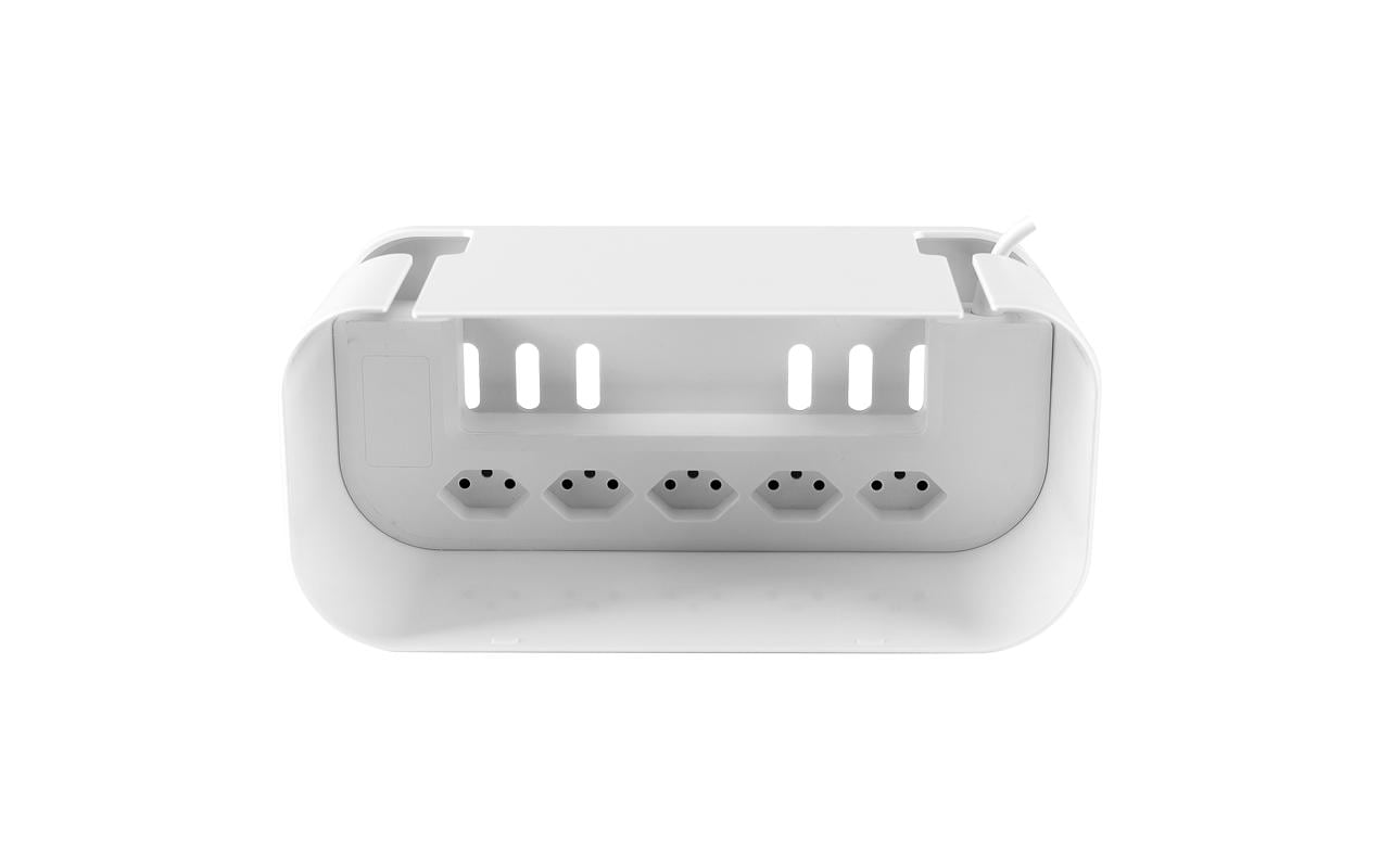 Steffen Steckdosenleiste, 5×T13, mit Schalter, 140×305×140 mm – Weiss