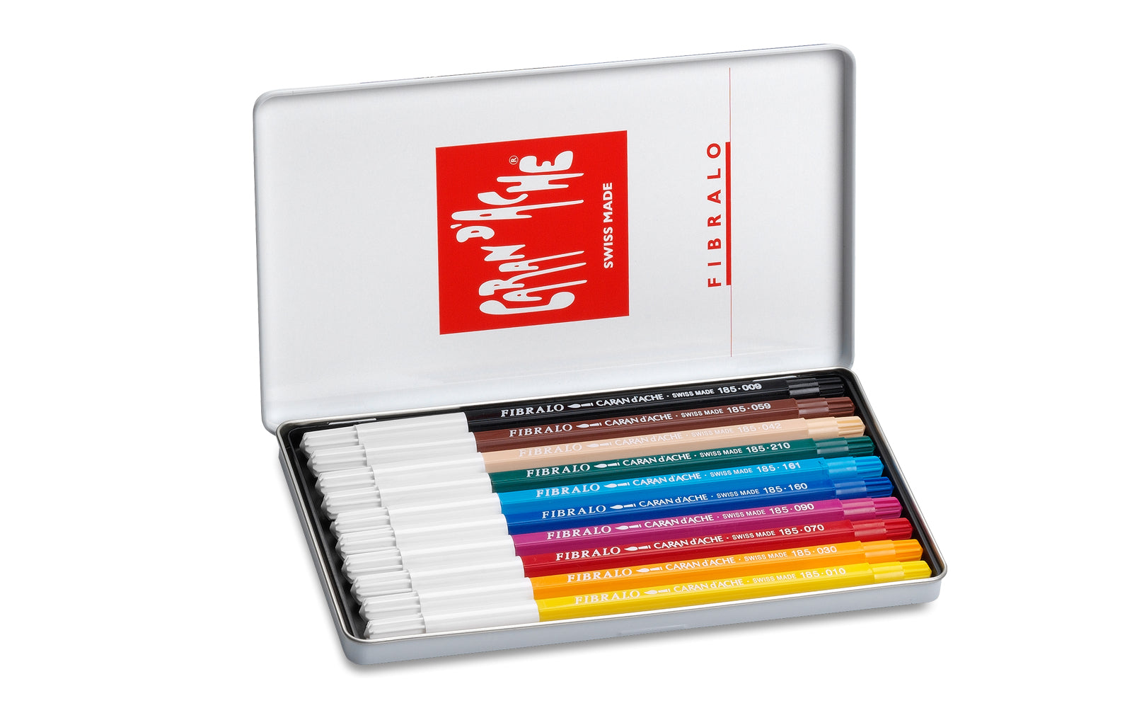 Caran d-Ache Filzstifte Fibralo, Strichbreite 2,8 mm, 10 Farben