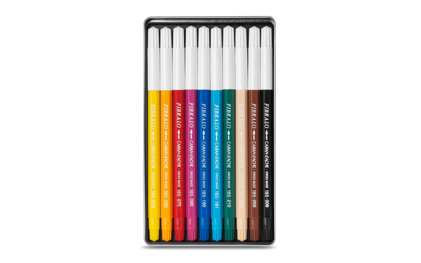Caran d-Ache Filzstifte Fibralo, Strichbreite 2,8 mm, 10 Farben