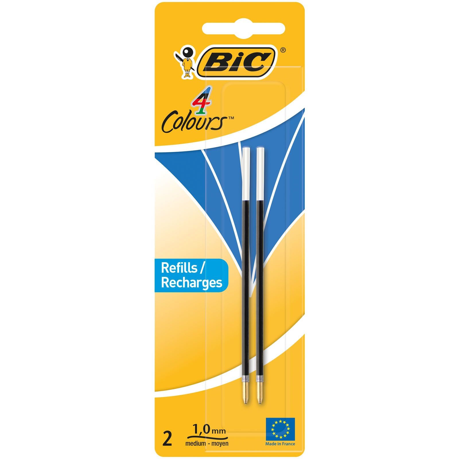 BIC Kugelschreibermine – Blau, 0,4 mm, 2er-Pack