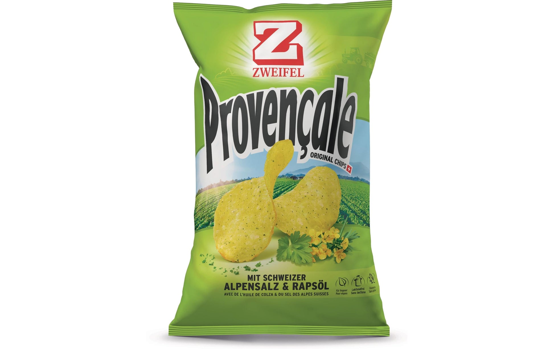 Zweifel Original Chips – Provençale, glutenfrei – 90 g