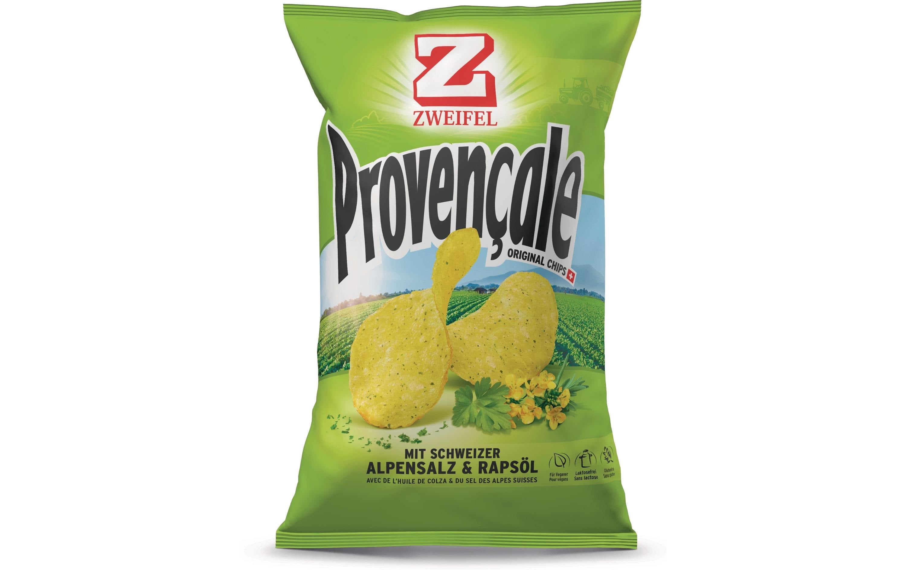 Zweifel Original Chips – Provençale, glutenfrei – 90 g