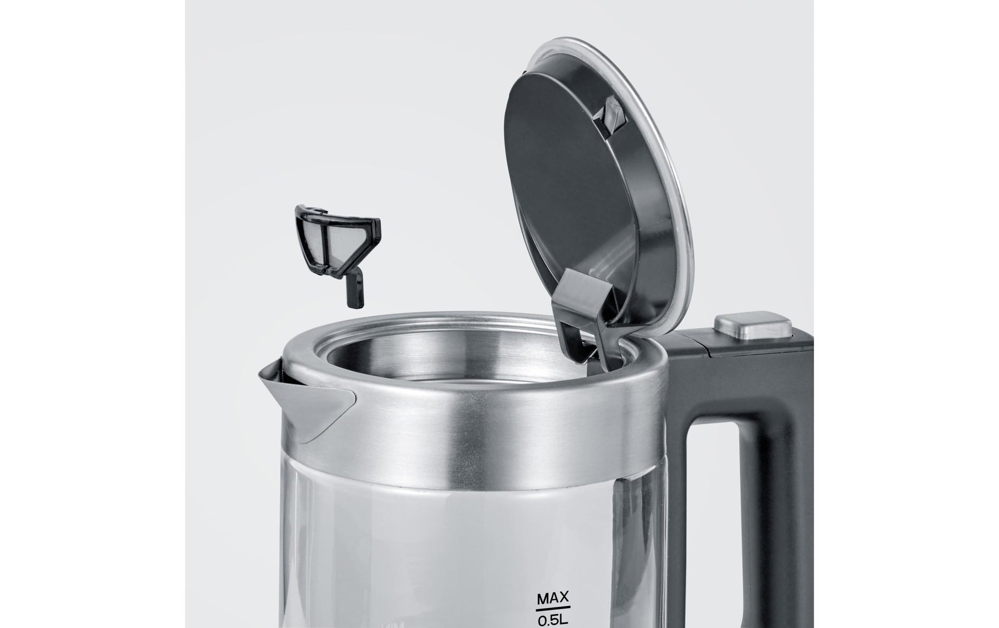 Severin Wasserkocher – 0,5 l, Glas/Edelstahl, WK3472