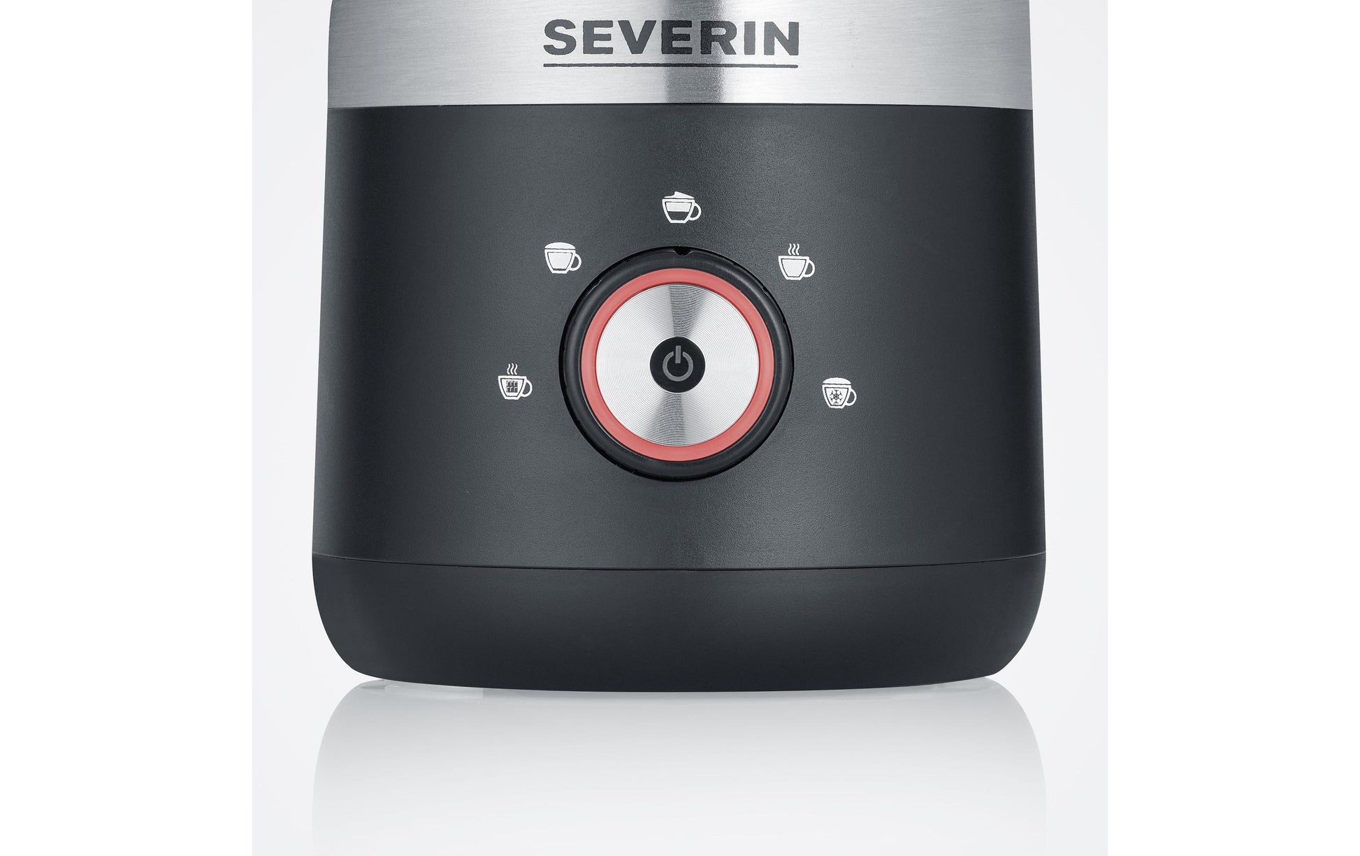 Severin Milchaufschäumer SM3588 – 300 ml, 550 W, spülmaschinenfest – schwarz/silber