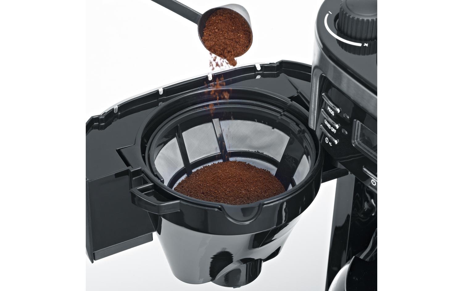 Severin KA4810 Filterkaffeemaschine – 10 Tassen, 1,4 l, Karaffe, Schwarz/Edelstahl