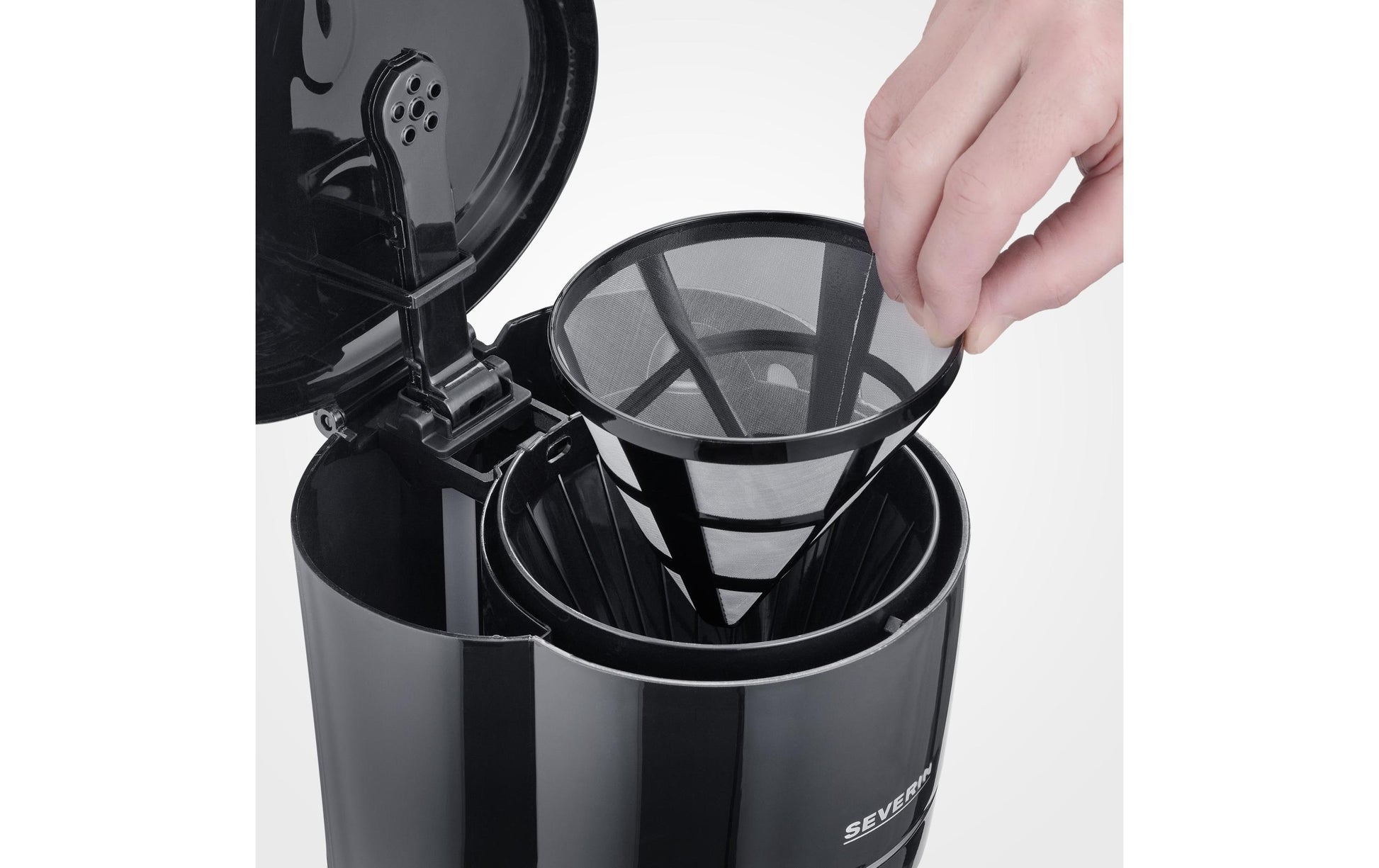 Severin KA4320 Filterkaffeemaschine – 10 Tassen, 1,25 l, Karaffe, Schwarz