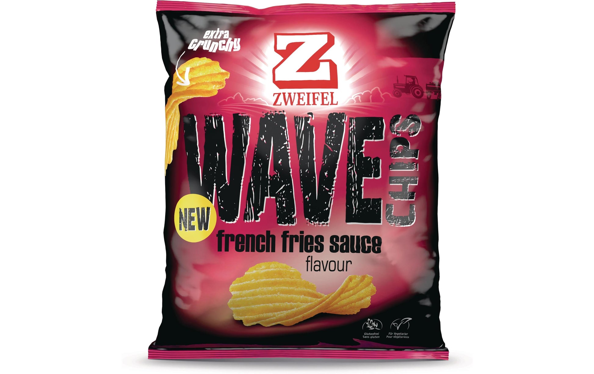 Zweifel Wave Chips – Pommes Frites Sauce, glutenfrei – 120 g