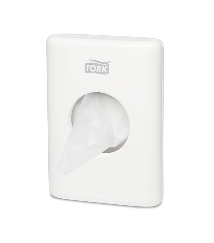 Tork Elevation – Hygienebeutelspender – Weiss, für Tork B5 Nachfüllungen, 14 × 10 × 3.6 cm