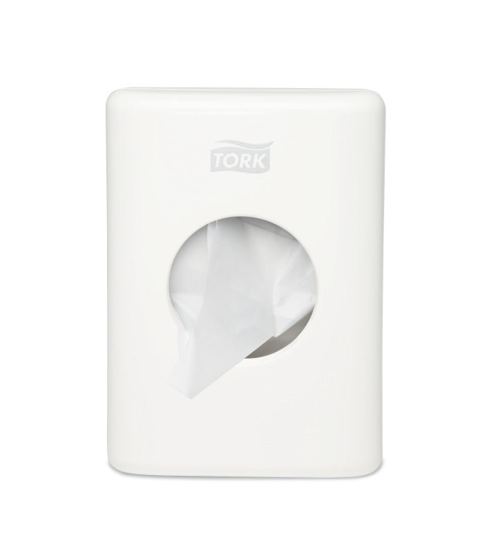 Tork Elevation – Hygienebeutelspender – Weiss, für Tork B5 Nachfüllungen, 14 × 10 × 3.6 cm
