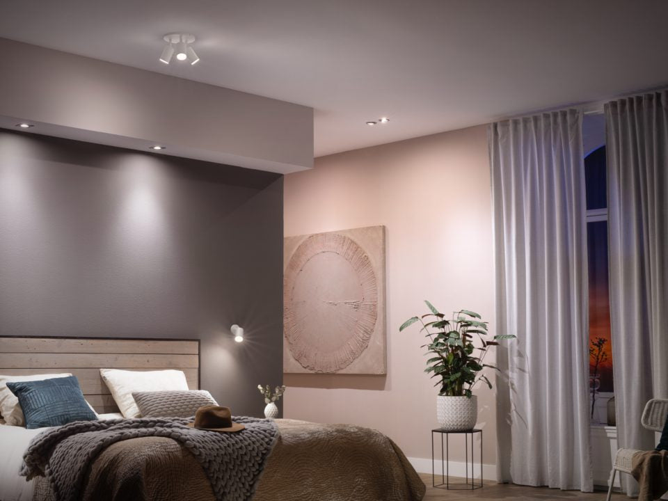 Philips Hue Smart-Leuchtmittel GU10 – 2200–6500 K, 400 lm, 4,2 W, Bluetooth/Zigbee – 2 Stk. – White Ambiance
