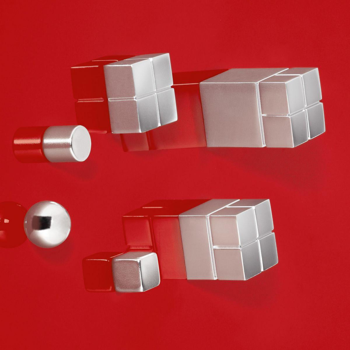 Sigel Magnetwürfel – Silber – 10 × 10 × 10 mm, 10 Stück, Stahl