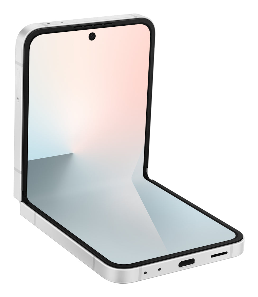 Samsung Galaxy Z Flip7 FE – weiss, 6,7", 2640 × 1080, Android, 256 GB, 8 GB, eSIM, 5G, NFC, IP48