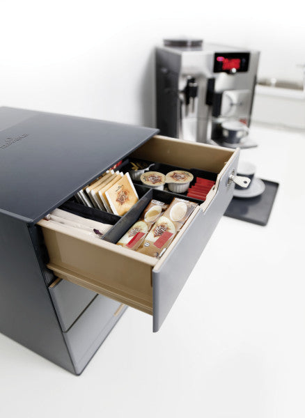 Durable Coffee Point Case 338658 – Schreibtisch-Organizer – 5 Fächer, Anthrazit, Kunststoff