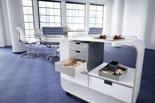 Durable Coffee Point Case 338658 – Schreibtisch-Organizer – 5 Fächer, Anthrazit, Kunststoff