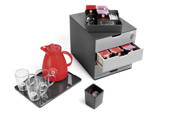 Durable Coffee Point Case 338658 – Schreibtisch-Organizer – 5 Fächer, Anthrazit, Kunststoff