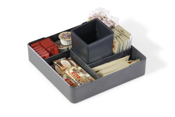 Durable Coffee Point Case 338658 – Schreibtisch-Organizer – 5 Fächer, Anthrazit, Kunststoff