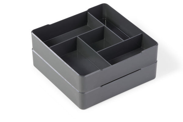 Durable Coffee Point Case 338658 – Schreibtisch-Organizer – 5 Fächer, Anthrazit, Kunststoff