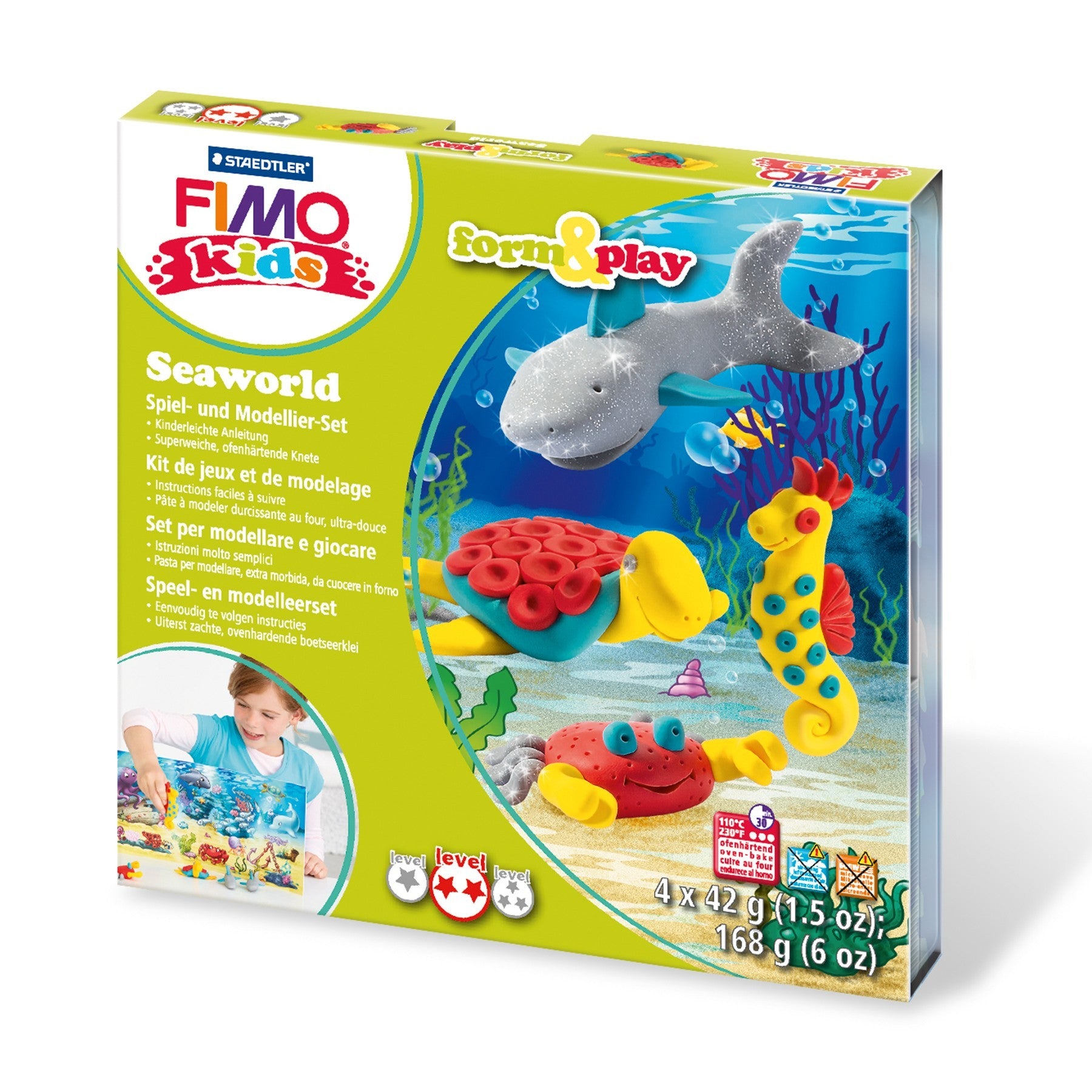 Staedtler Modelliermasse-Set Oceanlife – 4 Blöcke