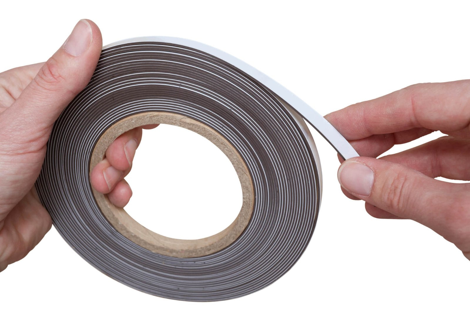 MAUL Magnetband – 10 mm × 10 m, weiss