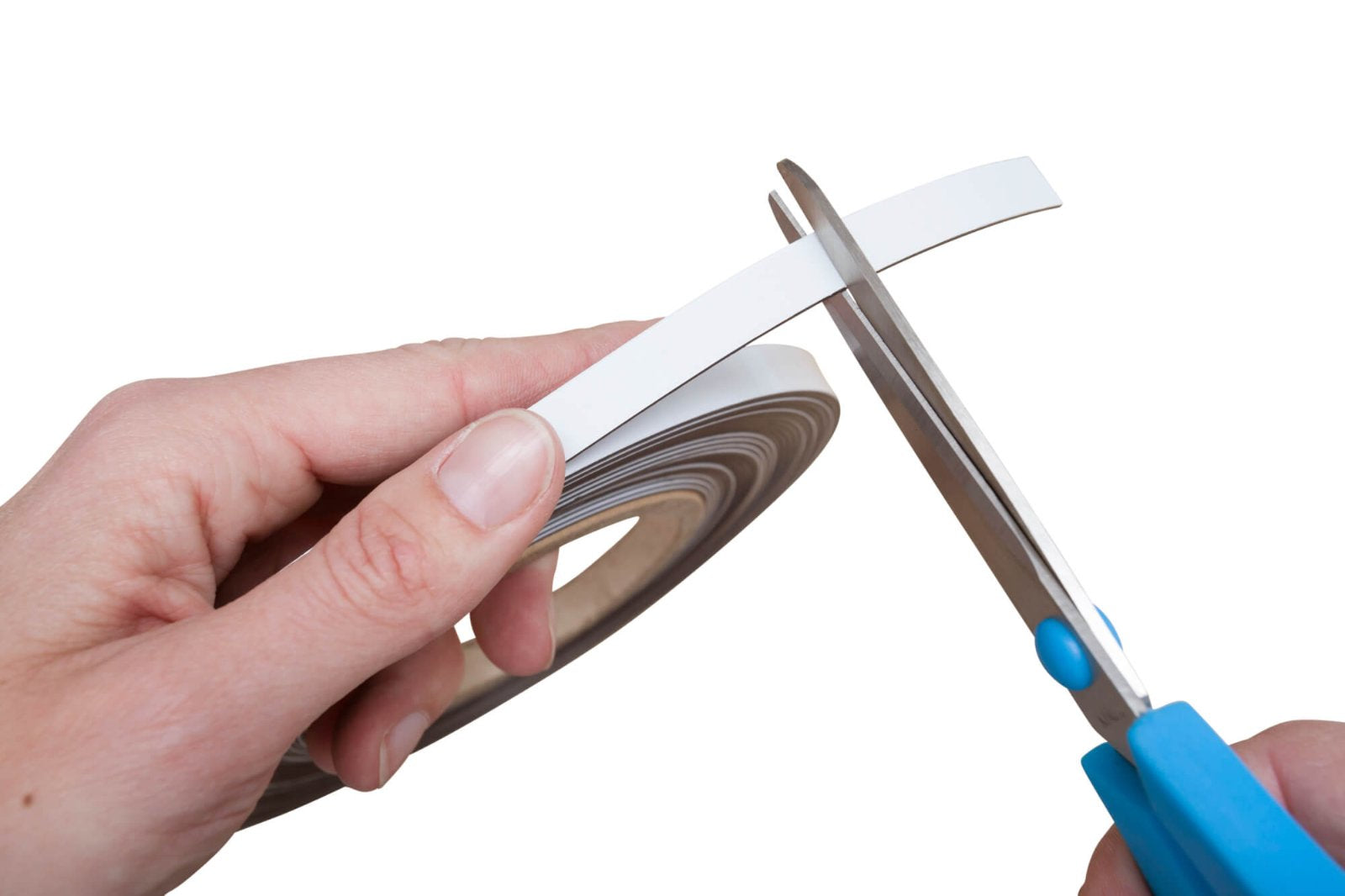 MAUL Magnetband – 10 mm × 10 m, weiss