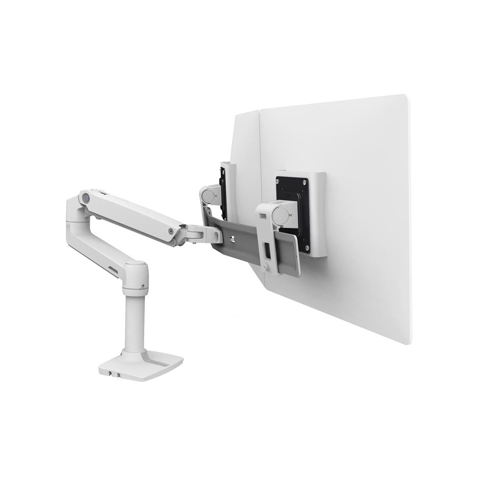 Ergotron LX Desk Dual Direct Arm – Monitorarm, Dual, bis 25", 0,9–5 kg, Lift, Weiss