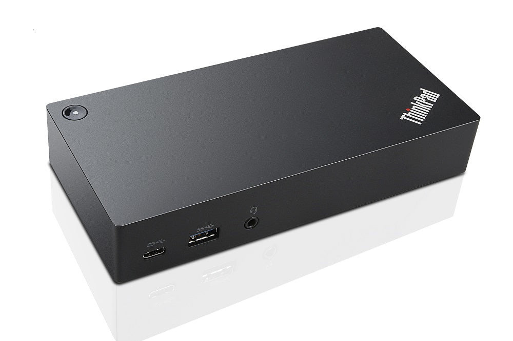 Lenovo ThinkPad Dockingstation – USB-C, 2× DP, 1× VGA, 5× USB-A, 90 W PD, GbE, 3,5 mm Audio, für Windows