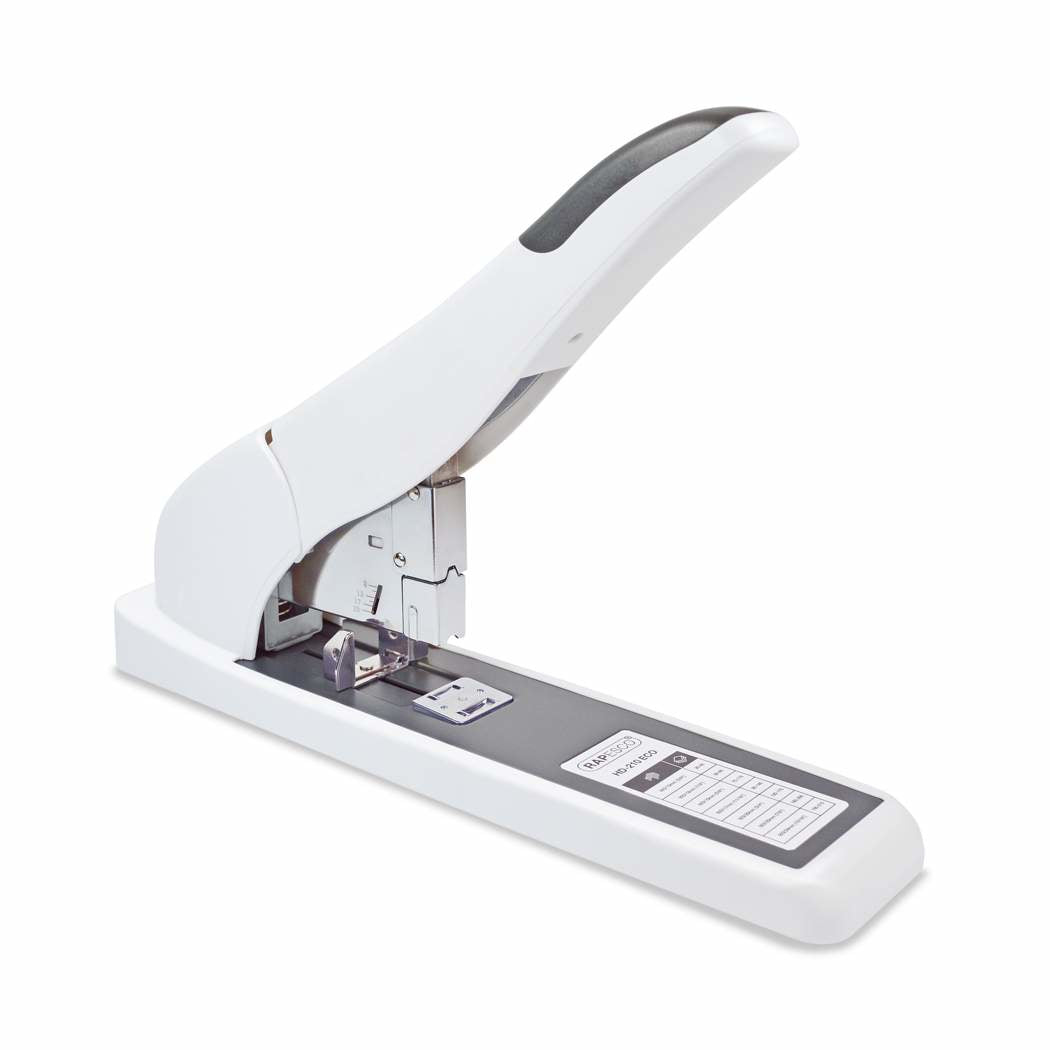 Rapesco ECO HD-210 Blockheftgerät – 210 Blatt, Flat Clinch, Weiss