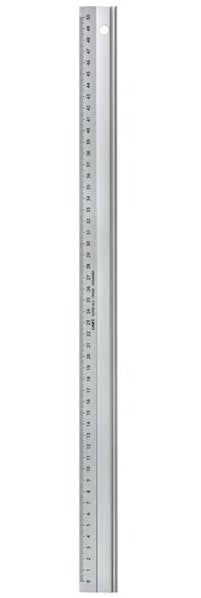 Linex Wandtafel-Lineal 50 cm – Aluminium, silber, rutschfest, mit Stahl-Schneidekante