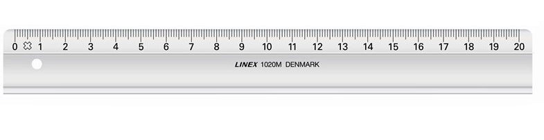Linex Lineal – Kunststoff – 20 cm – Tuschekante