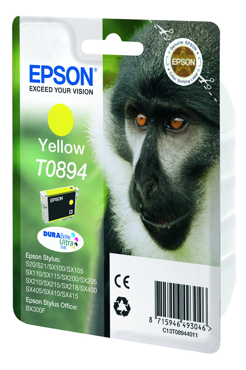 Epson Tintenpatrone T0894, Gelb, 225 Seiten – für Epson-Drucker
