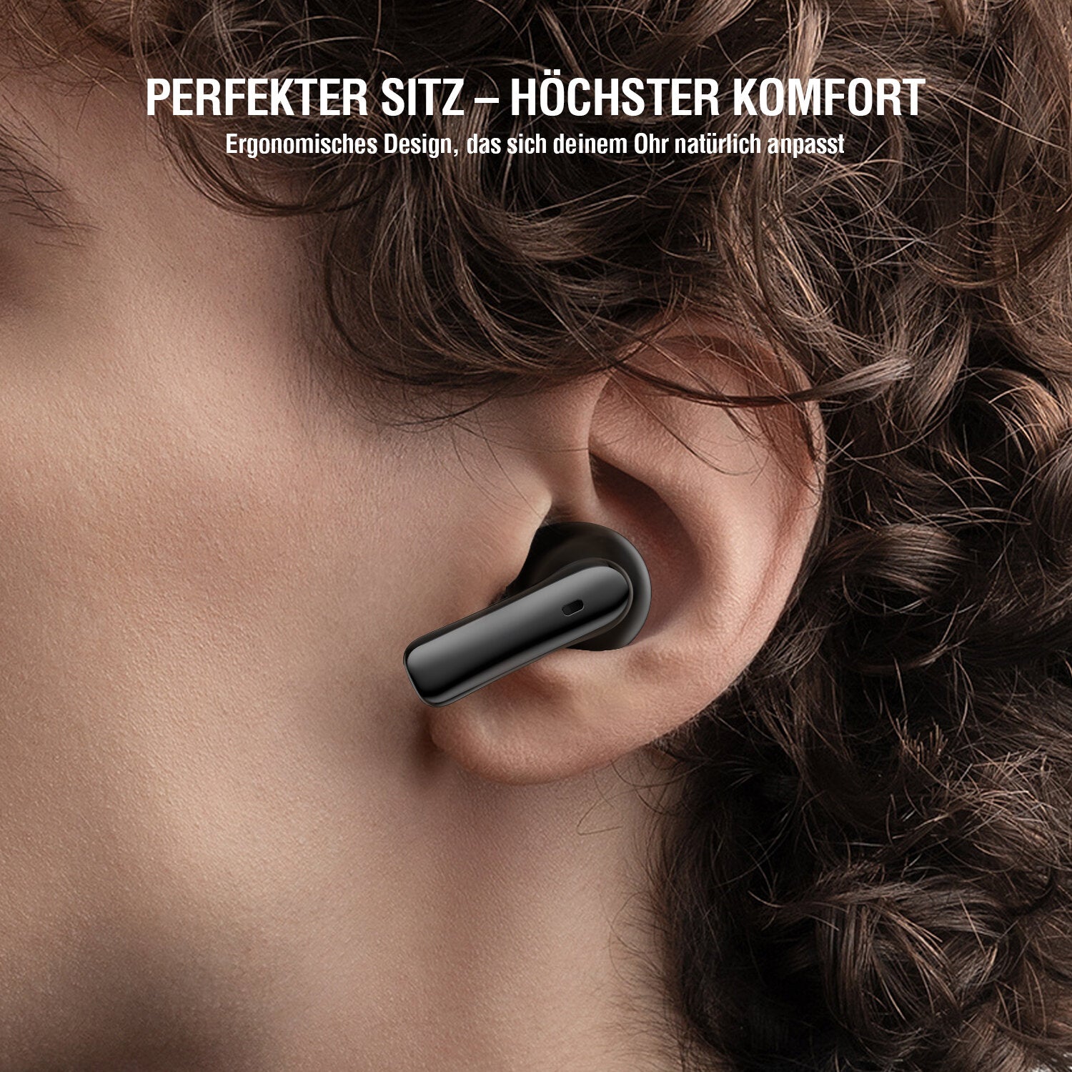 4smarts SkyBuds Air TWS In-Ear – Qi-Ladecase, Schwarz, BT 5.4