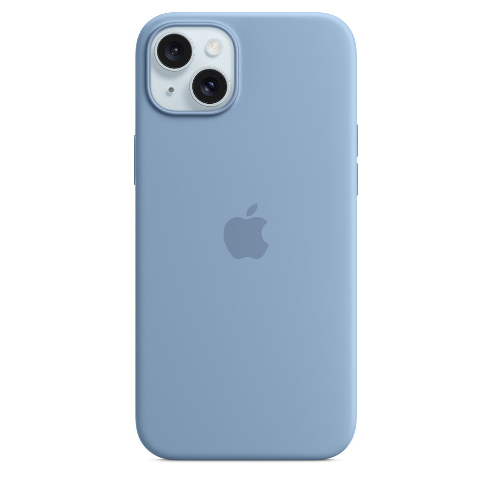 Apple Backcover – für Apple iPhone 15 Plus, MagSafe, Silikon, Blau