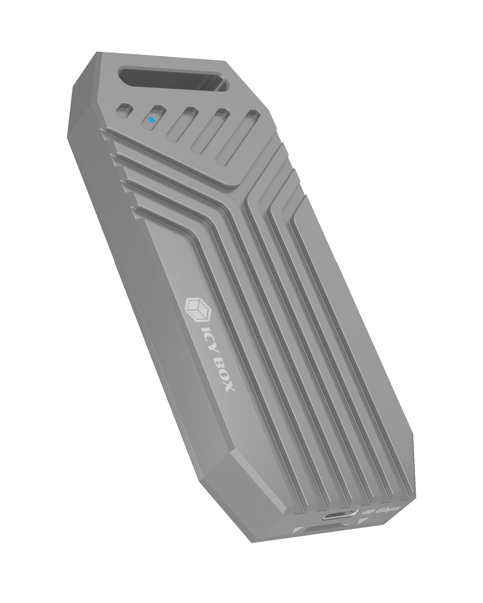 ICY BOX IB-1919M-C42 – M.2 NVMe SSD-Gehäuse – USB4 40 Gbit/s, für 22×30/42/60/80 mm M.2, PCIe