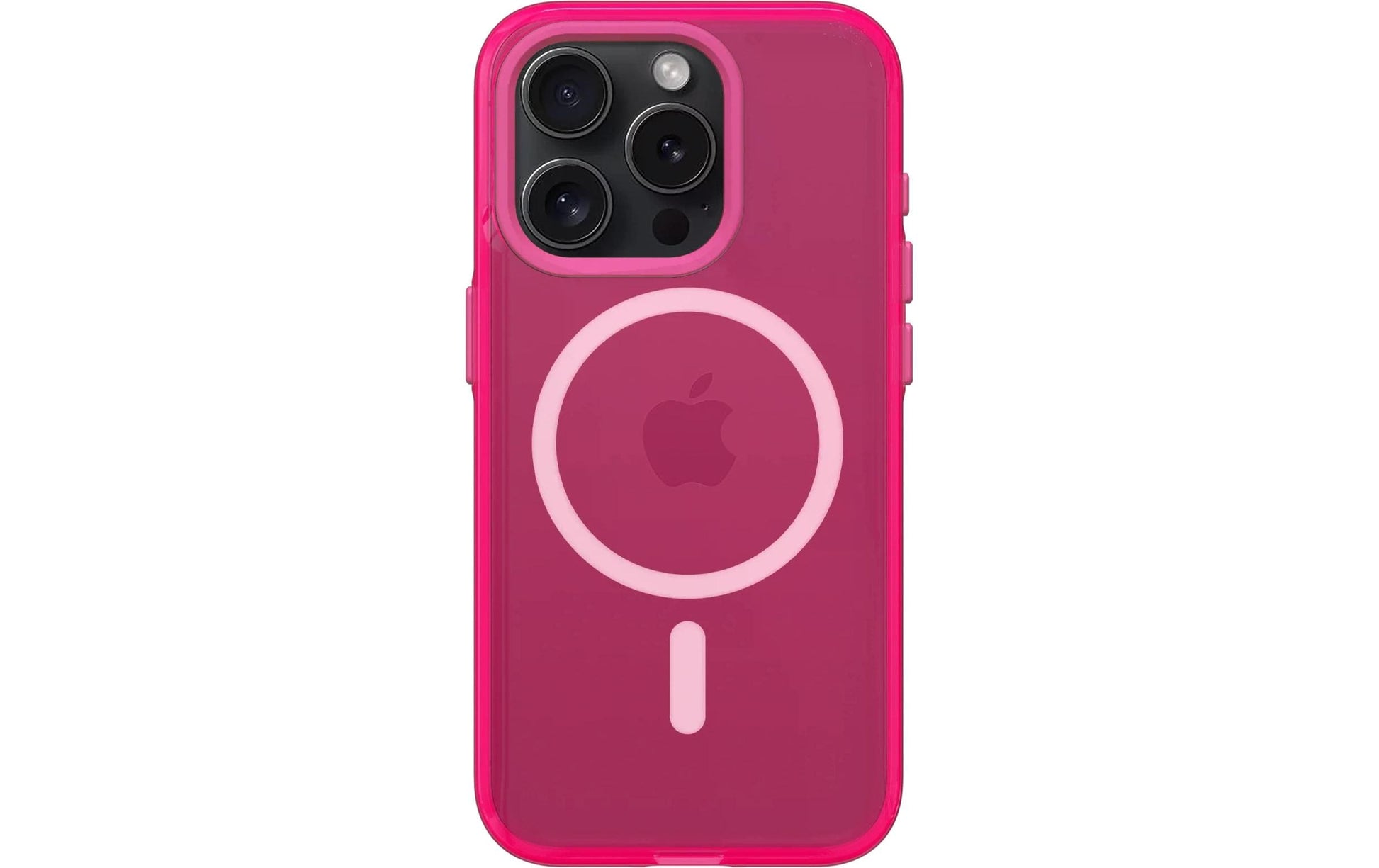 RhinoShield Backcover – für Apple iPhone 15 Pro, TPE+Polyester, Transparent Pink, bis 3,5 m sturzsicher