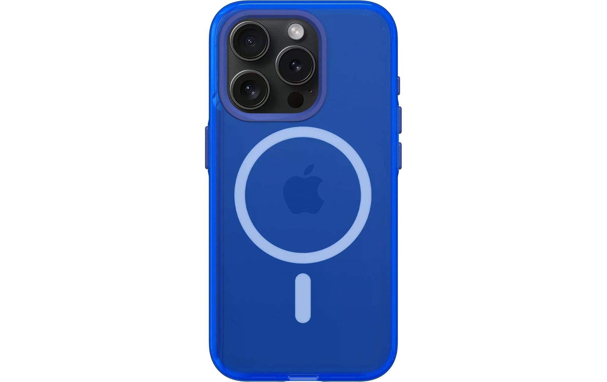 RhinoShield Backcover – für Apple iPhone 15 Pro – blau/transparent – TPE – MagSafe-kompatibel