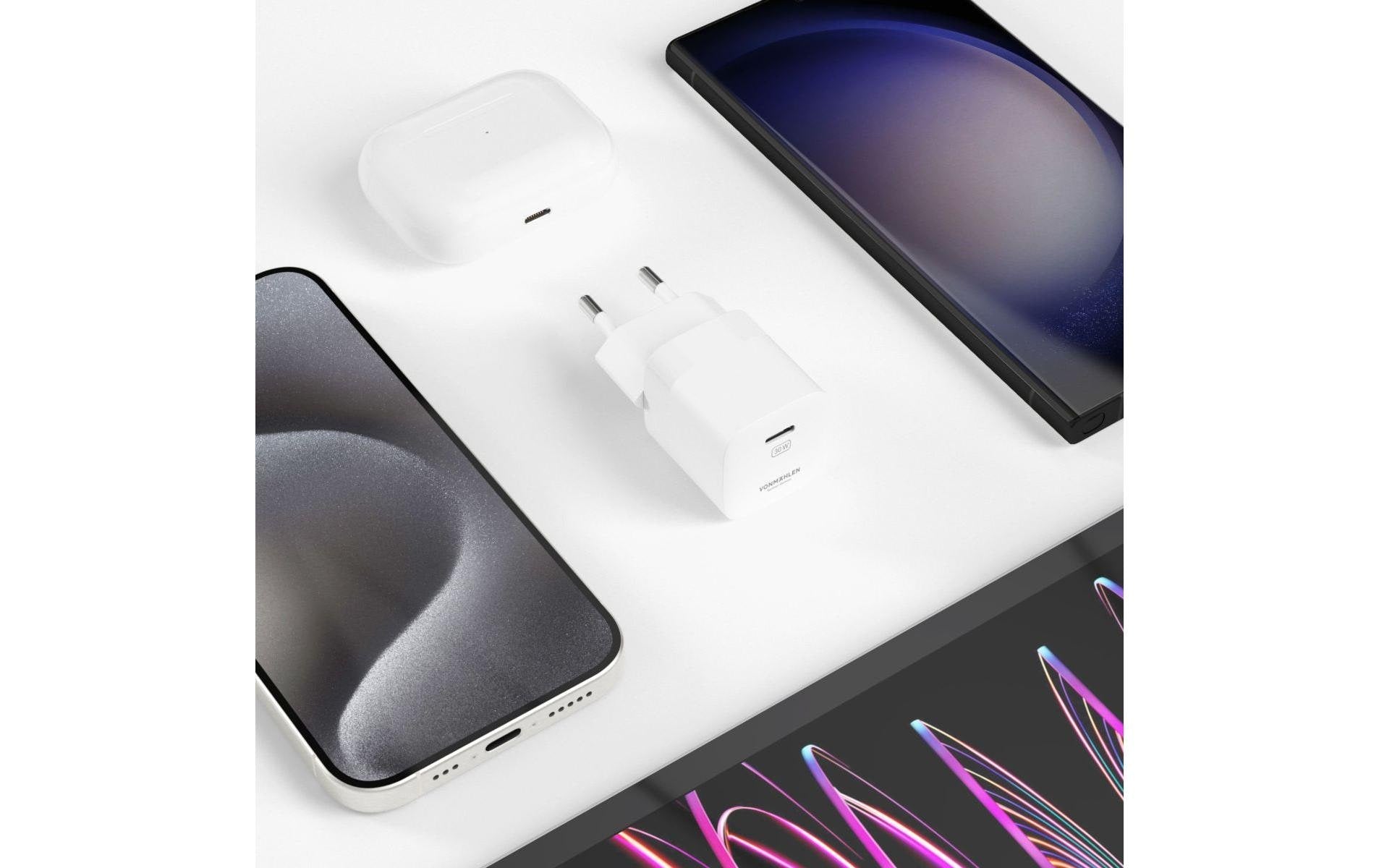 Vonmählen Unity Ladegerät – 30 W, 3× USB-C + 1× USB-A, GaN