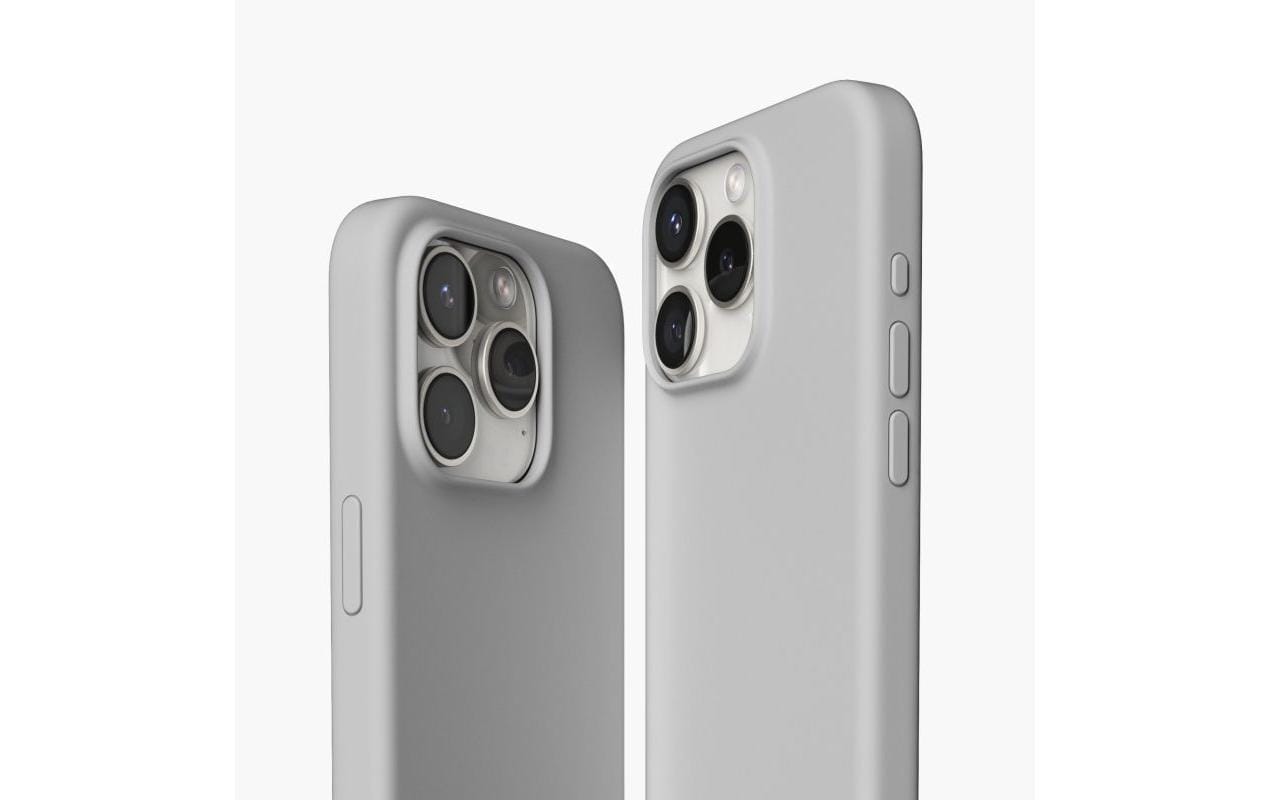 Vonmählen Backcover – für Apple iPhone 15 Pro Max, MagSafe, Silikon, Hellgrau