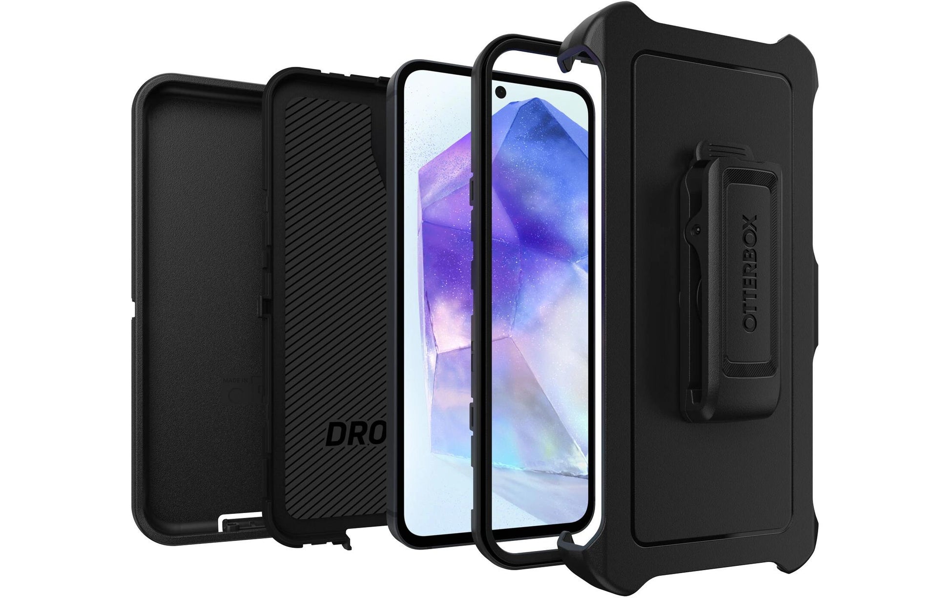 OtterBox Defender – Backcover – für Samsung Galaxy A55 5G, Synthetik-Kautschuk, Transparent