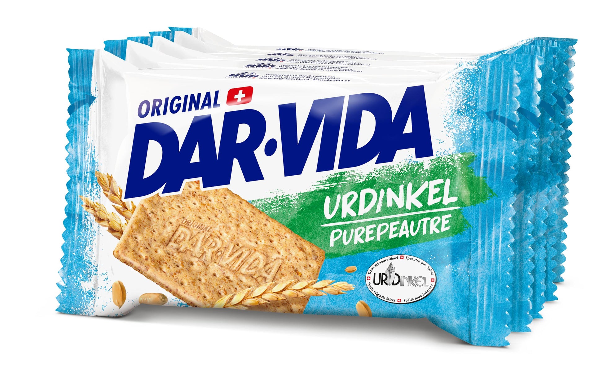 DAR-VIDA Cracker – Urdinkel, vegan, 5 × 41,6 g (208 g)