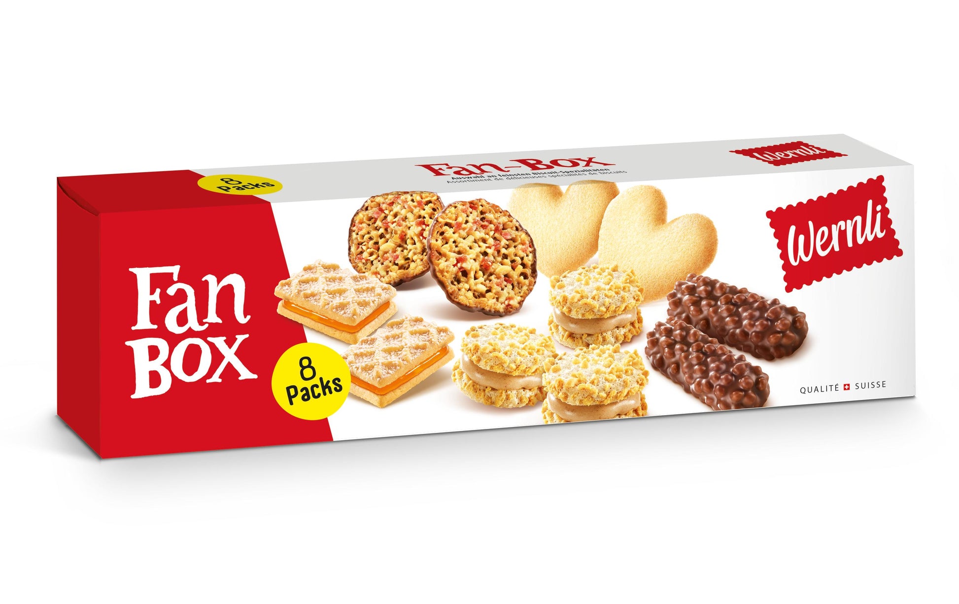 Wernli Fanbox Guetzli – Schokolade & Haselnuss – 900 g
