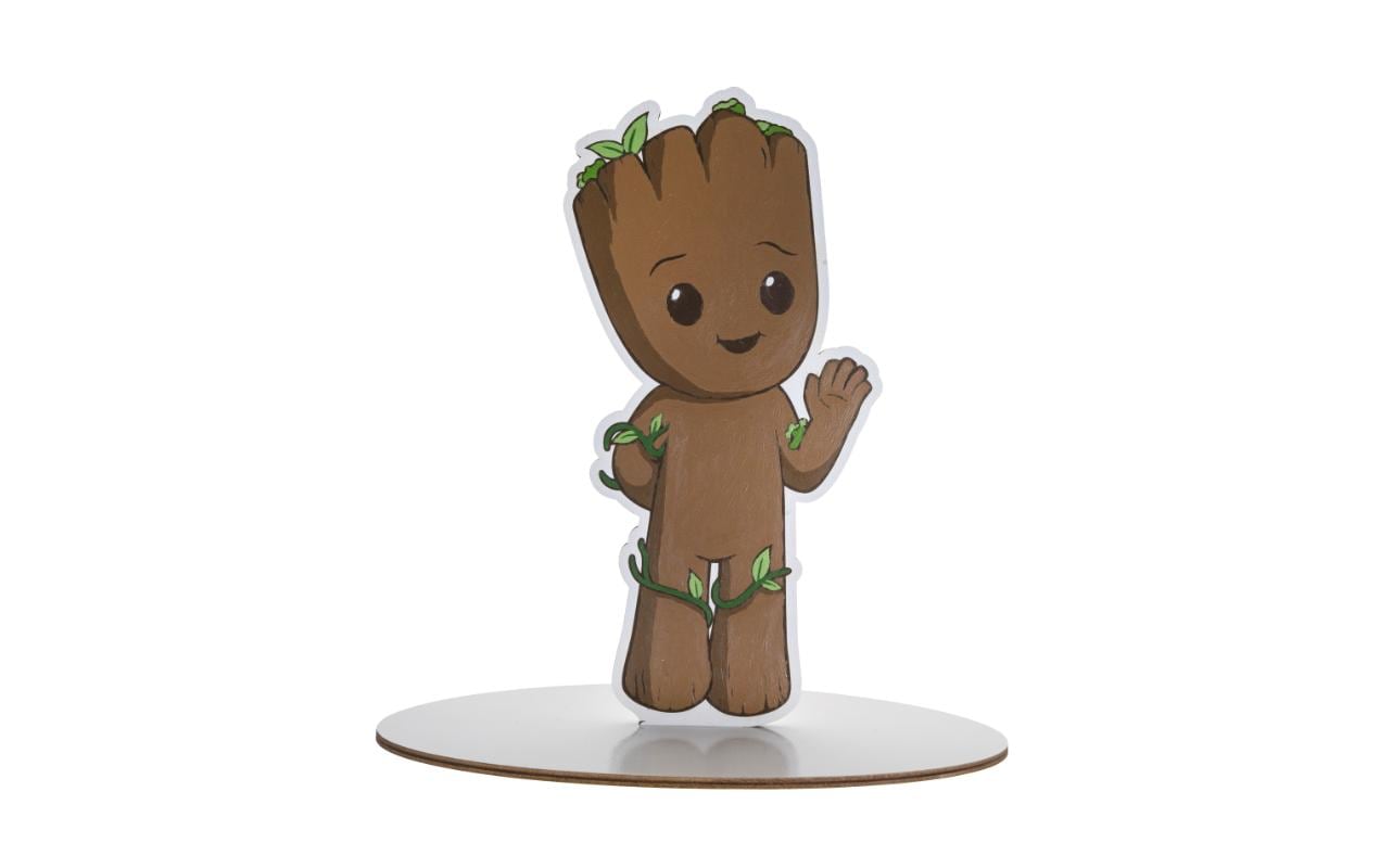 CRAFT Buddy Malen-nach-Zahlen-Set – Groot (MARVEL) – 23,0 × 22,0 cm – ab 6 Jahren