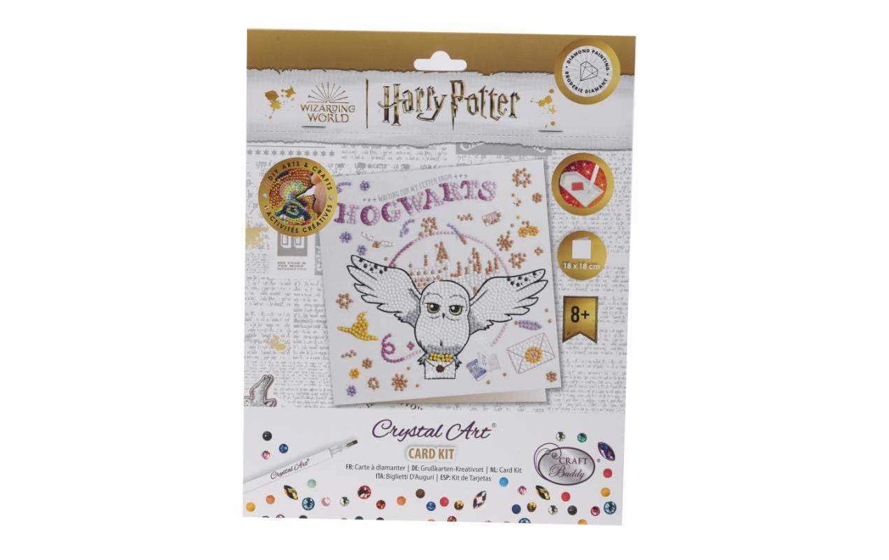 CRAFT Buddy Diamond Painting Set Hogwarts & Hedwig – 18 × 18 cm – ab 8 Jahren