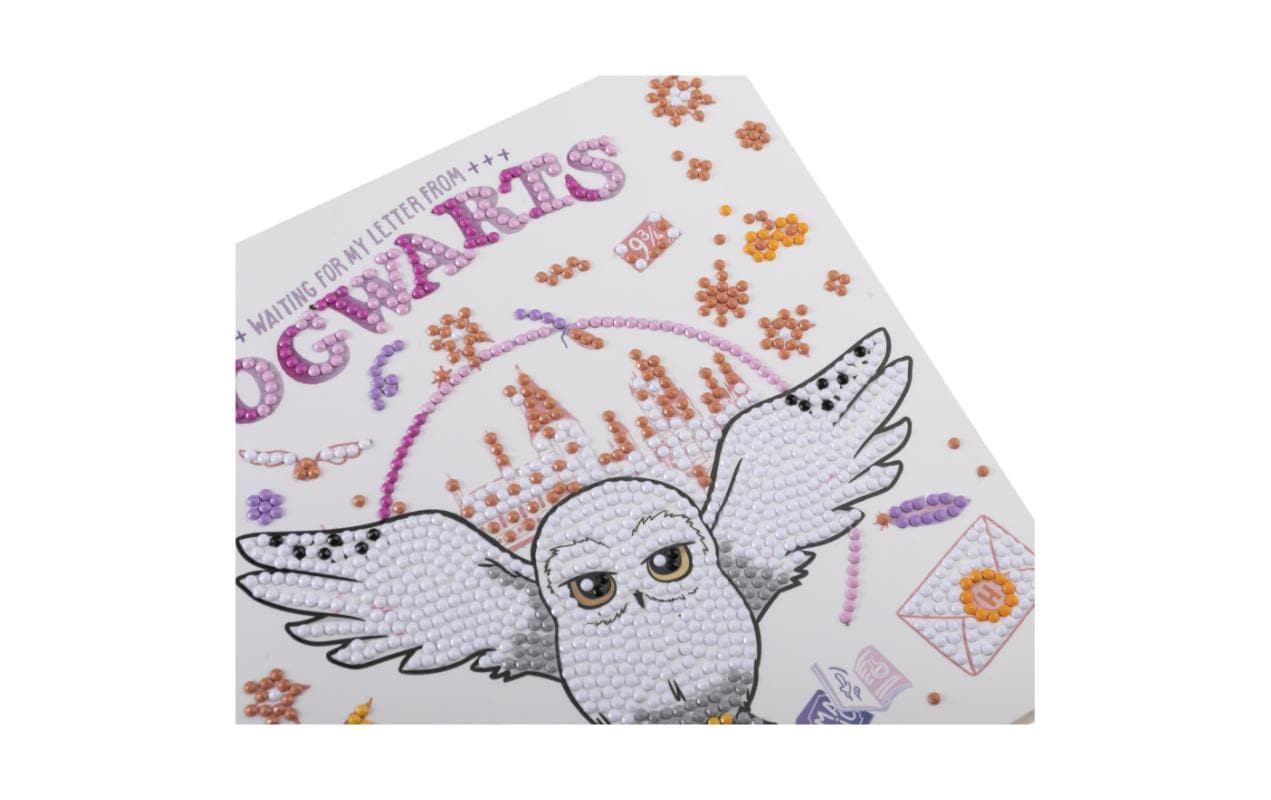 CRAFT Buddy Diamond Painting Set Hogwarts & Hedwig – 18 × 18 cm – ab 8 Jahren