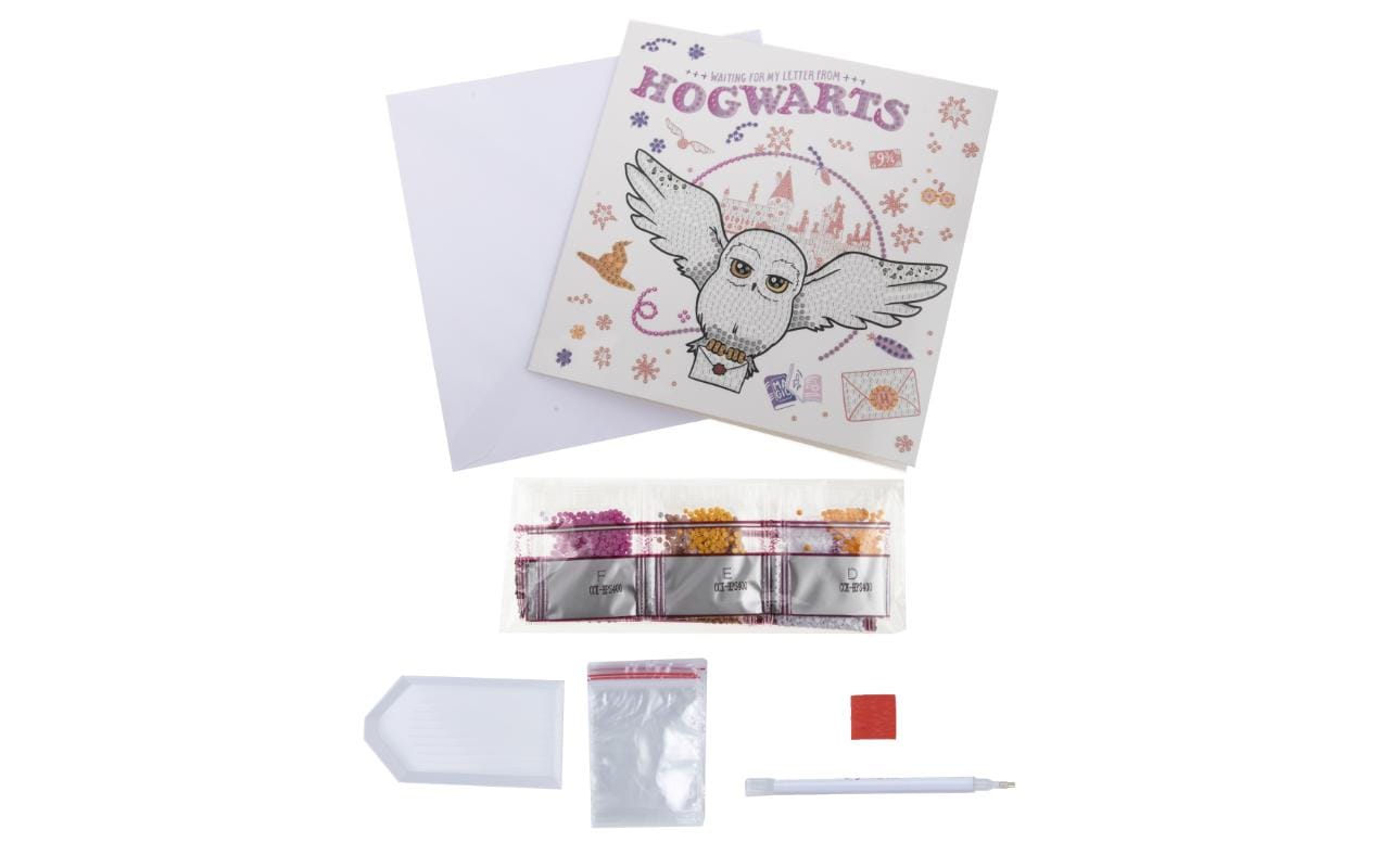 CRAFT Buddy Diamond Painting Set Hogwarts & Hedwig – 18 × 18 cm – ab 8 Jahren