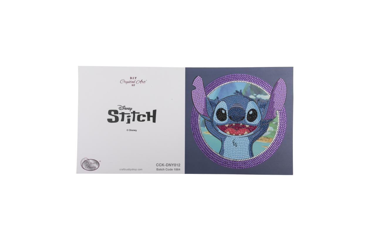 CRAFT Buddy Crystal Art Card – Diamond Painting Set – Stitch (Disney) – 18 × 18 cm – ab 8 Jahren