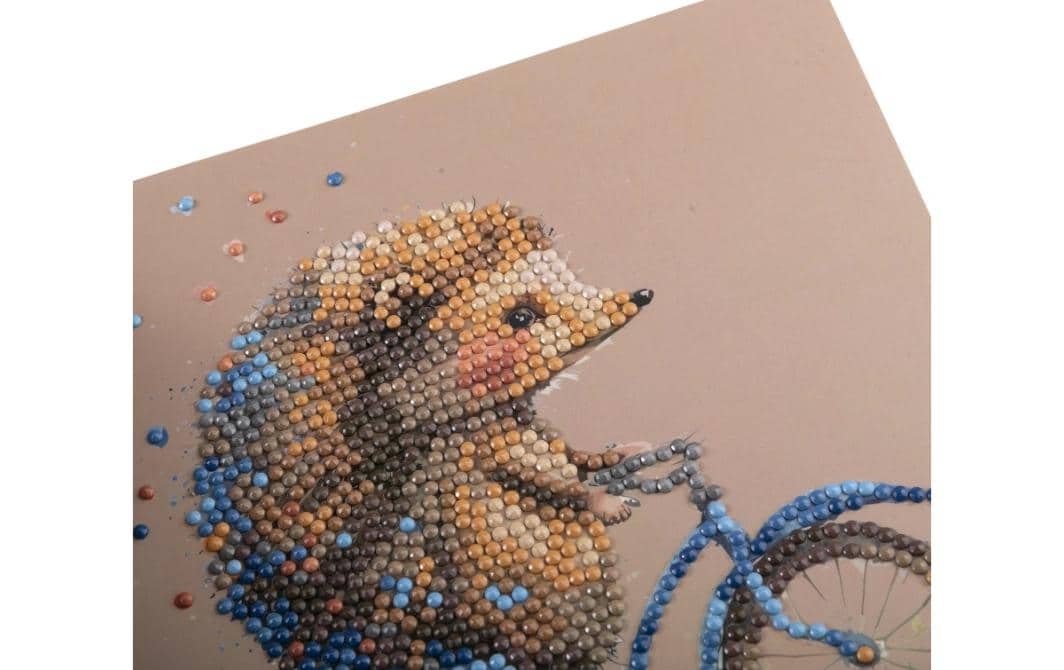 CRAFT Buddy Diamond-Painting-Set Igel – 18 × 18 cm – ab 8 Jahren