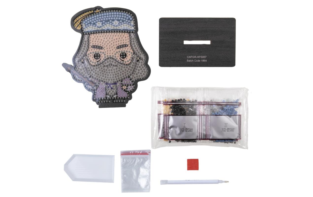 CRAFT Buddy Crystal Art Buddy – Diamond Painting Set – Professor Dumbledore – 8 × 11 cm – ab 6 Jahren