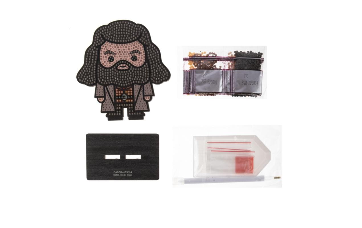 CRAFT Buddy Diamond-Painting-Set – Rubeus Hagrid – 8 × 11 cm – ab 6 Jahren